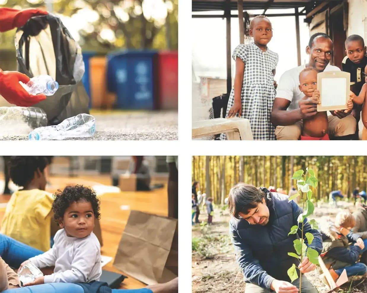 Collage of 4 Images showcasing Better World Accountability