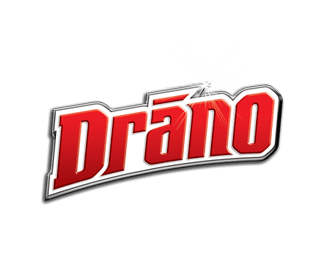 The word "Drano" appears in bold, red letters with a shiny, exploding effect above the "n," set against a black background.