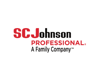 Logo featuring bold red text "SC Johnson PROFESSIONAL" with smaller black text, "A Family Company™," beneath. The design is set against a plain white background.